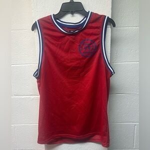 Forever 21 1992 Red and blue mesh Tank Top